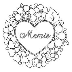 Dessin à colorier: Fete des Grand Mere (Fêtes et Célébrations) #194041 - Coloriages à Imprimer Gratuits