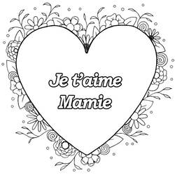 Dessin à colorier: Fete des Grand Mere (Fêtes et Célébrations) #194043 - Coloriages à Imprimer Gratuits