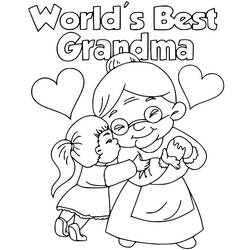 Dessin à colorier: Fete des Grand Mere (Fêtes et Célébrations) #194044 - Coloriages à Imprimer Gratuits