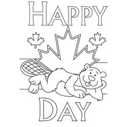 Dessins à colorier: Fête du Canada – 1 Juillet - Coloriages à Imprimer Gratuits