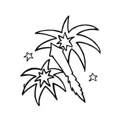 Dessin à colorier: Feux d’artifice (Fêtes et Célébrations) #209207 - Coloriages à Imprimer Gratuits