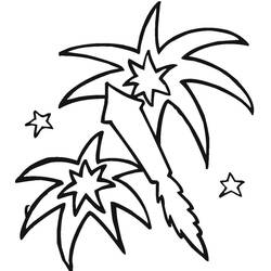 Dessin à colorier: Feux d’artifice (Fêtes et Célébrations) #209221 - Coloriages à Imprimer Gratuits