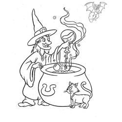 Dessin à colorier Halloween (Fêtes et Célébrations) #171679, gratuit à imprimer