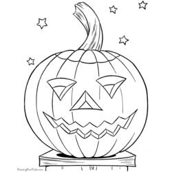 Coloriage gratuit Halloween (Fêtes et Célébrations) #55199 à colorier aux crayons