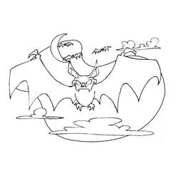 Dessins à colorier: Halloween Chauve Souris - Coloriages à Imprimer Gratuits