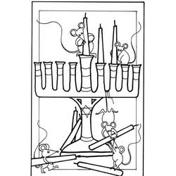 Coloriage Hanoucca (Fêtes et Célébrations) #181076 à imprimer et colorier
