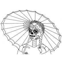 Page de coloriage Jour des Morts (Fêtes et Célébrations) #60155, gratuite à imprimer