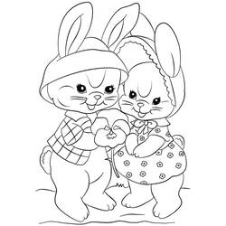 Dessins à colorier: Lapin de Pâques - Coloriages à Imprimer Gratuits