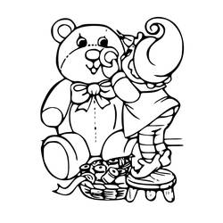 Dessin à colorier: Lutin de Noël (Fêtes et Célébrations) #190311 - Coloriages à Imprimer Gratuits