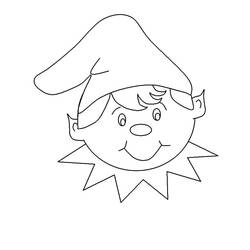 Dessin à colorier: Lutin de Noël (Fêtes et Célébrations) #190324 - Coloriages à Imprimer Gratuits