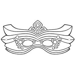 Dessin à colorier: Mardi Gras (Fêtes et Célébrations) #60625 - Coloriages à Imprimer Gratuits