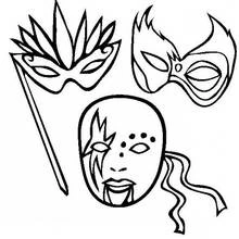 Dessin à colorier: Mardi Gras (Fêtes et Célébrations) #60645 - Coloriages à Imprimer Gratuits