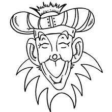 Dessin à colorier: Mardi Gras (Fêtes et Célébrations) #60648 - Coloriages à Imprimer Gratuits