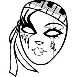 Dessin à colorier: Mardi Gras (Fêtes et Célébrations) #60665 - Coloriages à Imprimer Gratuits