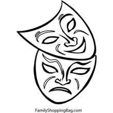 Dessin à colorier: Mardi Gras (Fêtes et Célébrations) #60679 - Coloriages à Imprimer Gratuits