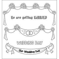 Coloriage Mariage (Fêtes et Célébrations) #201859 à imprimer et colorier