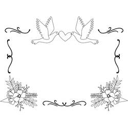 Coloriage Mariage (Fêtes et Célébrations) #201878 à imprimer et colorier