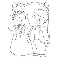 Coloriage Mariage (Fêtes et Célébrations) #201886 à imprimer et colorier