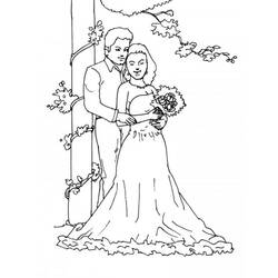 Coloriage Mariage (Fêtes et Célébrations) #201892 à imprimer et colorier