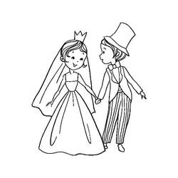 Coloriage Mariage (Fêtes et Célébrations) #201896 à imprimer et colorier