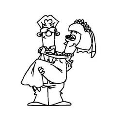 Coloriage Mariage (Fêtes et Célébrations) #201903 à imprimer et colorier