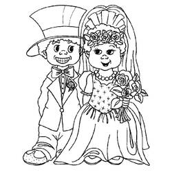 Coloriage Mariage (Fêtes et Célébrations) #201906 à imprimer et colorier