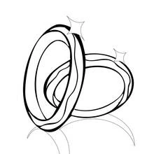 Dessin à colorier: Mariage (Fêtes et Célébrations) #55971 - Coloriages à Imprimer Gratuits