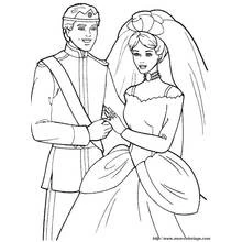 Dessin à colorier: Mariage (Fêtes et Célébrations) #56031 - Coloriages à Imprimer Gratuits