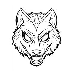 Dessins à colorier: Masque Halloween - Coloriages à Imprimer Gratuits