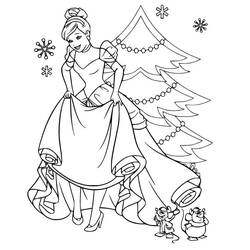Coloriage Noël Disney (Fêtes et Célébrations) #204994 à imprimer et colorier