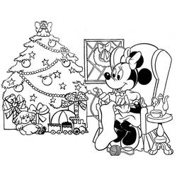 Dessin à colorier: Noël Disney (Fêtes et Célébrations) #205005 - Coloriages à Imprimer Gratuits