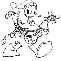 Dessin à colorier: Noël Disney (Fêtes et Célébrations) #205012 - Coloriages à Imprimer Gratuits