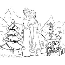 Coloriage Noël Disney (Fêtes et Célébrations) #205016 à imprimer et colorier