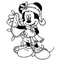 Dessin à colorier: Noël Disney (Fêtes et Célébrations) #205019 - Coloriages à Imprimer Gratuits