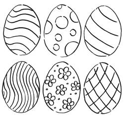Dessins à colorier: Oeuf de Pâques - Coloriages à Imprimer Gratuits