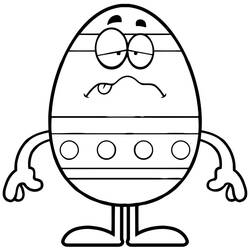 Coloriage Oeuf de Pâques (Fêtes et Célébrations) #216058 à imprimer et colorier