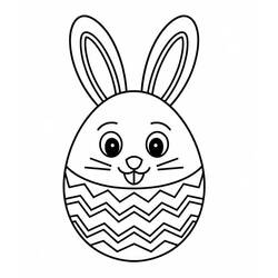 Dessin à colorier: Oeuf de Pâques (Fêtes et Célébrations) #216065 - Coloriages à Imprimer Gratuits