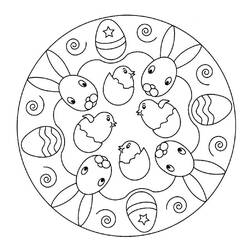 Coloriage Pâques (Fêtes et Célébrations) #54558 à imprimer et colorier