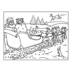 Dessin à colorier: Père Noël (Fêtes et Célébrations) #104656 - Coloriages à Imprimer Gratuits