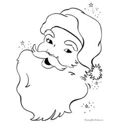 Coloriage Père Noël (Fêtes et Célébrations) #104691, dessin gratuit prêt à imprimer
