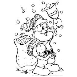 Dessin à colorier: Père Noël (Fêtes et Célébrations) #104719 - Coloriages à Imprimer Gratuits