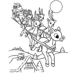 Dessin à colorier: Père Noël (Fêtes et Célébrations) #104727 - Coloriages à Imprimer Gratuits