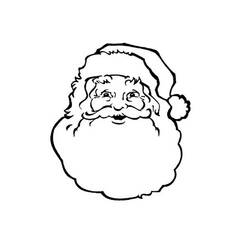 Dessin à colorier: Père Noël (Fêtes et Célébrations) #104764 - Coloriages à Imprimer Gratuits