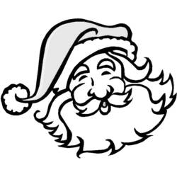 Dessin à colorier: Père Noël (Fêtes et Célébrations) #104777 - Coloriages à Imprimer Gratuits