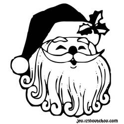 Joli coloriage Père Noël (Fêtes et Célébrations) #104913, prêt à imprimer