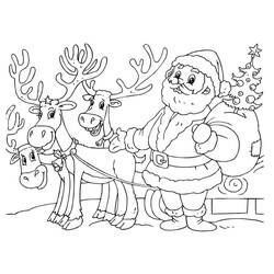 Coloriage Père Noël (Fêtes et Célébrations) #174604 à imprimer et colorier