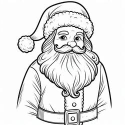 Coloriage Père Noël (Fêtes et Célébrations) #215632 à imprimer et colorier