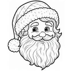 Coloriage Père Noël (Fêtes et Célébrations) #215633 à imprimer et colorier