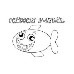 Dessin à colorier: Poisson d’Avril (Fêtes et Célébrations) #211234 - Coloriages à Imprimer Gratuits