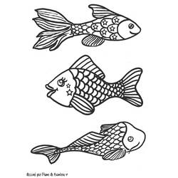 Dessin à colorier: Poisson d’Avril (Fêtes et Célébrations) #211237 - Coloriages à Imprimer Gratuits